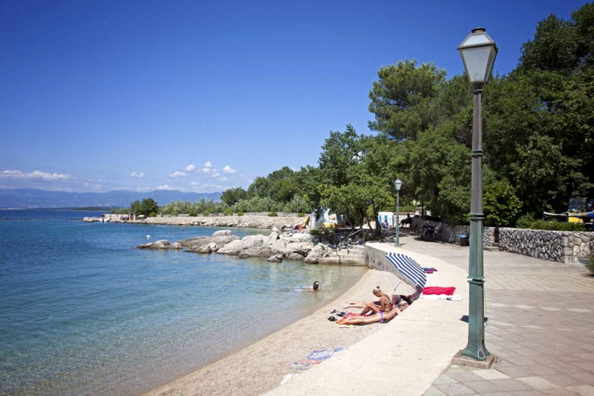 Spiaggia Vantačić sull`isola di Krk